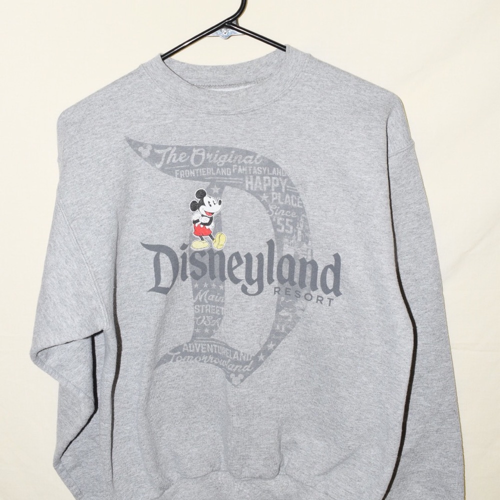 grey disney parks logo sweatshirt size s